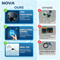 NOVE NO101WZ Zigbee Tuya Compteur d'utilisation d'eau longue portée Wifi pour Villas et Appartements, Moniteur de réservoir à distance, Capteur de réservoir d'eau