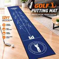 Tapis de putting de golf d'intérieur personnalisé pour l'entraînement à domicile, au bureau et comme cadeau de golf