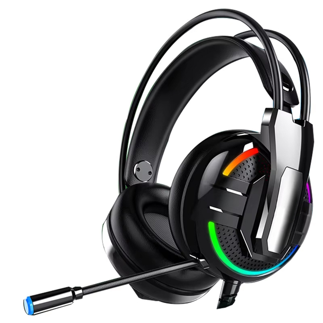 Factory Stereo Gaming Headset LED Lights Headset Gaming Wire Rgb