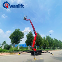 Nacelle araignée tout-terrain Wanlift avec chenilles en caoutchouc robustes et bras articulé pliable