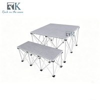 Scène de spectacle carrée 4x4 pieds en aluminium anti-rouille avec podium araignée – Promotion