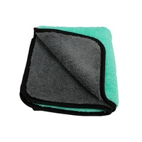 High Absorbent Quick Dry Double Sided Woven Coral Fleece Microfiber Square Towels 40x40cm 800GSM Cleaning Towel