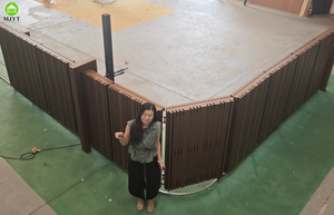 بوابة كهربائية دوارة للحدائق بزاوية 90 درجة، محرك بوابة منزلقة دوارة من الألومنيوم - Product Image 6