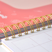 Vente en gros de journaux scolaires en spirale avec logo personnalisé A5 Carnet de notes promotionnel avec couverture en papier reliure à spirale
