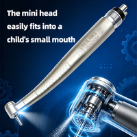 Turbine dentaire à air haute vitesse pour enfants, petite tête, bouton poussoir, pour dentisterie pédiatrique
