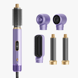 Brosse <span class=keywords><strong>à</strong></span> air chaud <span class=keywords><strong>professionnelle</strong></span> 5 en 1 de 1000 W, sèche-cheveux multifonctionnel avec logo personnalisé, brosse <span class=keywords><strong>à</strong></span> air chaud ionique - Product Image 1