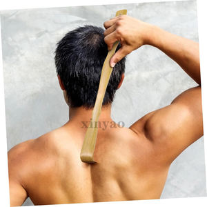 Деревянная бамбуковая щетка-чесалка для спины с длинной ручкой и возможностью нанесения логотипа, для домашнего использования, снимает зуд - Product Image 4