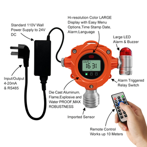 Détecteur de gaz VOC industriel en ligne Yaoan YA-D300 et capteur de CO avec affichage LCD de surveillance en temps réel pour utilisation en laboratoire - Product Image 5