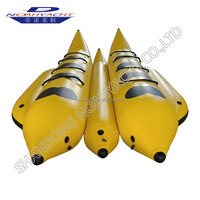 Bateau banane gonflable en PVC robuste pliable pour 10 personnes, tractable et stable