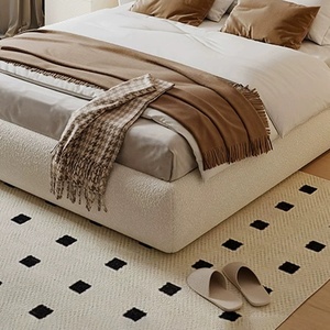 Zayshine French Retro Luxury White Sherpa Master Bedroom <strong>Bed</strong> 1.5 1.8 Meters Large Size Velvet Modular Villa <strong>Storage</strong> <strong>Double</strong> <strong>Bed</strong> - Product Image 6