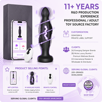 Vibrateur réaliste grande taille 2-en-1 pour point G et plug anal, 10 modes de vibration, contrôle par application, stimulateur vaginal pour achats en ligne