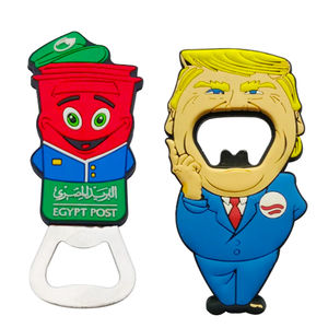 Bán hàng nóng PVC phim hoạt hình động vật tủ lạnh nam châm mở chai cá nhân Tùy chỉnh cao su dễ thương mở chai Trái Tim Mở chai - Product Image 3