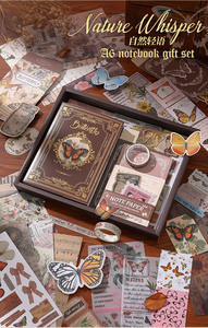 Kit de álbum de recortes DIY de mariposa de ensueño, juego de diario de basura de bala estética de 162 piezas con Cuaderno de cuadrícula A6 y suministros para manualidades, regalo - Product Image 4