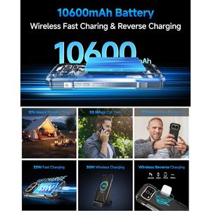 Teléfono Resistente Ulefone Armor 27 Pro 5G, 24GB 256GB, 10600mAh, 120Hz, Android 15, Smartphone para Juegos - Product Image 5