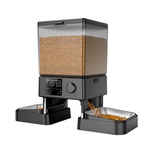 All-In-One Inteligente 2-em-1 <span class=keywords><strong>Pet</strong></span> <span class=keywords><strong>Bowl</strong></span> portátil bateria operado 4L Alimentação automática Sistema de Beber Forma Garrafa para Cães Gatos - Product Image 1