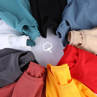 Coton de première qualité Logo personnalisé Impression de t-shirts pour Impression de t-shirts surdimensionnés unis pour hommes