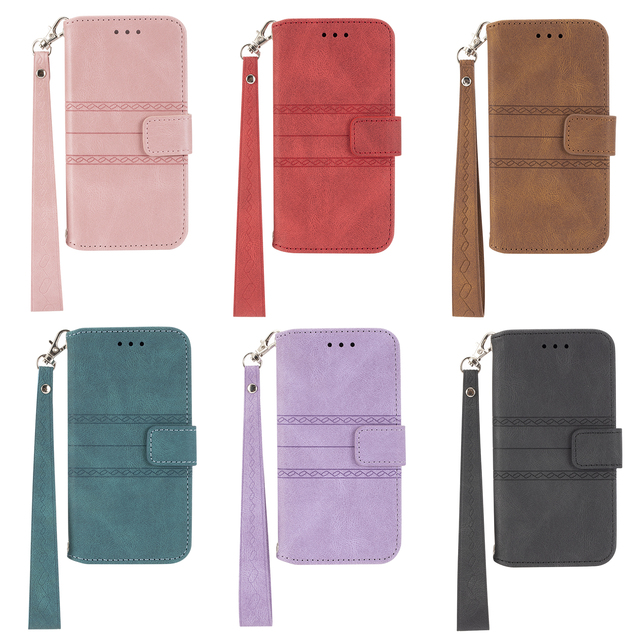 Pu Flip Wallet Card Slot case for Samsung A04E A14 A24 A34 A22 A32 A42 S23 Kicsktand case for iphone 15 14 Moto G13 Realme 11pro