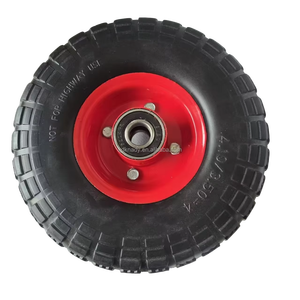 Roue de brouette pneumatique en mousse de polyuréthane gonflable 10 pouces 3.50/4.10-4 Capacité de charge de 50 à 300 kg Certifiée CE - Product Image 2