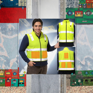 Veste de sécurité pour pompiers en polyester 100% personnalisée en gros, imperméable, réfléchissante, haute visibilité, logo imprimé, vêtements de travail uniformes - Product Image 2