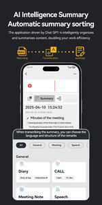 Mini Grabadora de Voz GSM, <span class=keywords><strong>Micrófono</strong></span> <span class=keywords><strong>Espía</strong></span>, Dispositivo de Grabación de Voz con Tarjeta SIM, Collar Portátil, Grabadora Digital Profesional con IA - Product Image 2