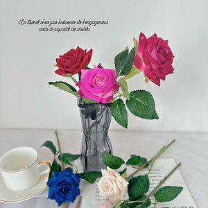 Usine de fleurs artificielles Meiyu Craft, roses en soie, haute simulation, décorations de mariage, accessoires pour la Saint-Valentin, bouquets - Product Image 5