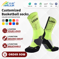 Chaussettes de sport de compression pour jeunes, antidérapantes, respirantes, pour la course à pied, le basketball et autres activités athlétiques