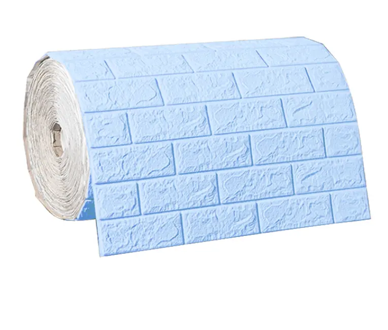 Pegatina de pared de ladrillo de espuma impermeable, adhesivo 3D para pared, papel tapiz para decoración del hogar