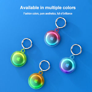 एप्पल के लिए Airtags विरोधी खो रंगीन Tpu मामले Orignal हवा टैग सामान सुरक्षात्मक कुत्तों Airtag धारक मामले के लिए मामले कुंजी श्रृंखला - Product Image 1