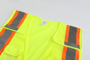 เสื้อกั๊กนิรภัยปรับแต่งได้เสื้อกั๊ก Ansi Class 2, เสื้อกั๊กสะท้อนแสง - Product Image 5