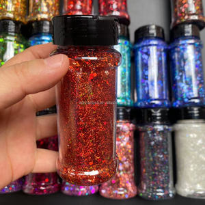 Nieuwe Serie Luxe Glitter Acryl Bedels Holografische Glitter Cosmetische Voor Nail Art - Product Image 4