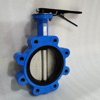 Tws MD DN150 Menangani Dioperasikan Secara Full Lugging About Butterfly Valve dengan Lubang Berulir