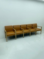 Chaise de réception de soins de santé Mobilier médical Clinique hospitalière Banc trois places Bureau d'hôpital Chaise d'attente