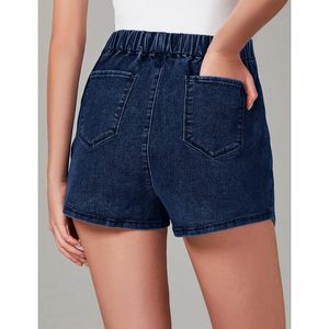 2025 taille haute pull-on extensible Denim jupe à la mode asymétrique Jean jupe pour les femmes lavé Technique - Product Image 6