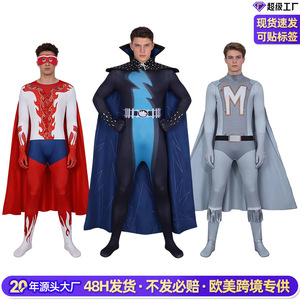 Disfraz de Megamind, Traje de Supervillano con Capa para Adultos, Conjunto de Disfraz para Hombre de Película o Televisión - Product Image 2