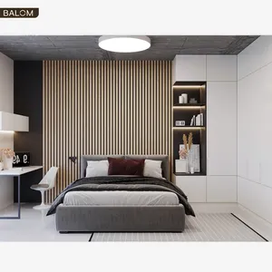 Balom Desain Dinding Portabel, Lemari Furnitur Besar Kamar Tidur