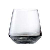 Gobelet à vin en verre rouge haut de gamme, finition dégradée fumée, design minimaliste moderne pour usage domestique, valeur esthétique élevée
