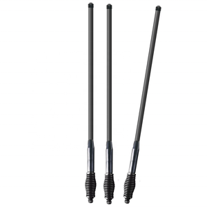Antenne radio pour SUV Jeep 40cm 60cm 75cm 107cm 5.5mm, antenne VHF UHF GME noire à ressort avec support en L - Product Image 2
