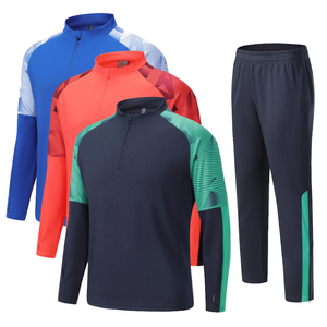 शरद ऋतु सर्दियों की लंबी आस्तीन फुटबॉल प्रशिक्षण सूट पुरुषों के लिए पुरुषों के ट्रैकसूट खेल कपड़े पतलून - Product Image 1