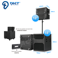 Système de sonorisation toutes saisons avec subwoofer 18 pouces, équipement audio étanche 10 pouces, sonorisation active en ligne