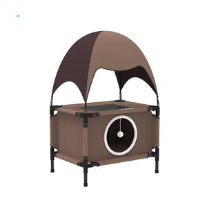 Lit superposé pour chat à deux niveaux, empilable, amovible, lavable, en peluche, style moderne, maisonnette surélevée pour animaux <span class=keywords><strong>de</strong></span> compagnie, style estival - Product Image 2