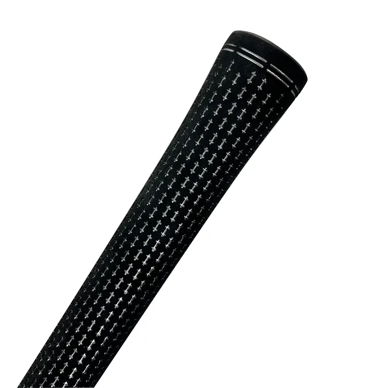 Màu đen cao su hỗ trợ biểu tượng tùy chỉnh Golf Grips cho sắt