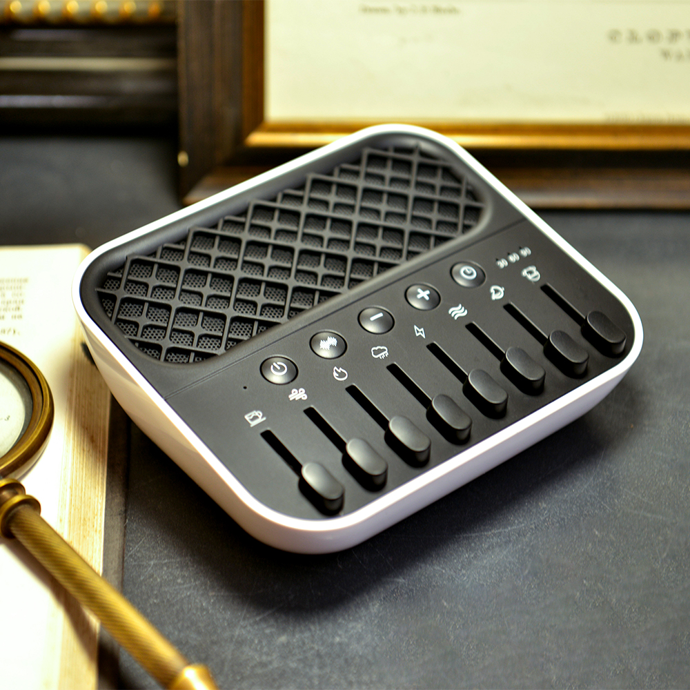 Старинный генератор белого шума с 8 различными естественными звуками, удобная механическая кнопка для сна и расслабления