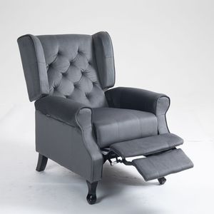 <span class=keywords><strong>Poltrona</strong></span> Reclinabile Massaggiante Confortevole per Soggiorno, con Telaio in Metallo e Rivestimento in Microfibra, Morbida <span class=keywords><strong>Poltrona</strong></span> Reclinabile - Product Image 1