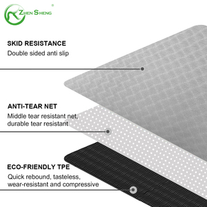 Tapete Deportivo Antideslizante de TPE Ecológico de un Solo Color o de Dos Colores Zhensheng, Tapete de Gimnasio, Tapete de Yoga, Tapete de Ejercicio - Product Image 4