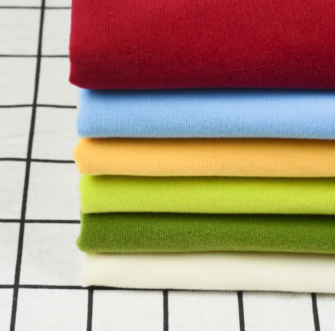 100% Polyester Mikro faser Plain Dyed Colors gute Qualität Gebürstete Schlaufe Stoff für Hemds ofa