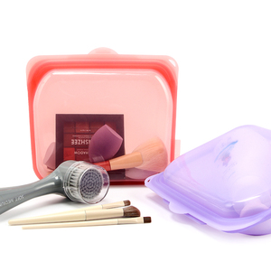 Personnalisable en gros <span class=keywords><strong>pas</strong></span> <span class=keywords><strong>cher</strong></span> sacs de stockage <span class=keywords><strong>alimentaire</strong></span> réutilisables en silicone zip-lock liquide de qualité <span class=keywords><strong>alimentaire</strong></span> étanche - Product Image 5