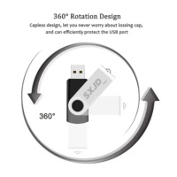 Usine Pen Drives En Gros Logo Personnalisé Bâton Usb2.0 Clé Appel d'offres Pouce Mémoire Pendrive 256Mb En Alliage De Zinc Mignon Usb Flash Drives