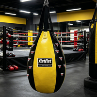Sac de frappe en cuir personnalisé de haute qualité avec logo, résistant aux explosions, 50kg-150kg, pour MMA, gym et fitness