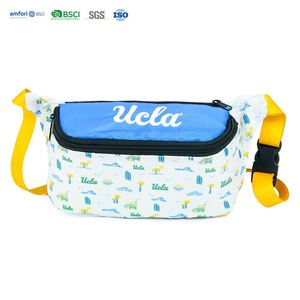 Sac banane rétro unisexe avec sangle réglable, fermeture éclair, couleur et logo personnalisables, sac banane vintage pour festivals de musique et voyages - Product Image 1