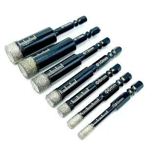 <span class=keywords><strong>Foret</strong></span> diamanté à tige hexagonale de 5-16 mm <span class=keywords><strong>pour</strong></span> <span class=keywords><strong>carrelage</strong></span> céramique, marbre, granit et <span class=keywords><strong>carrelage</strong></span> vitrifié, à usage à sec - Product Image 2